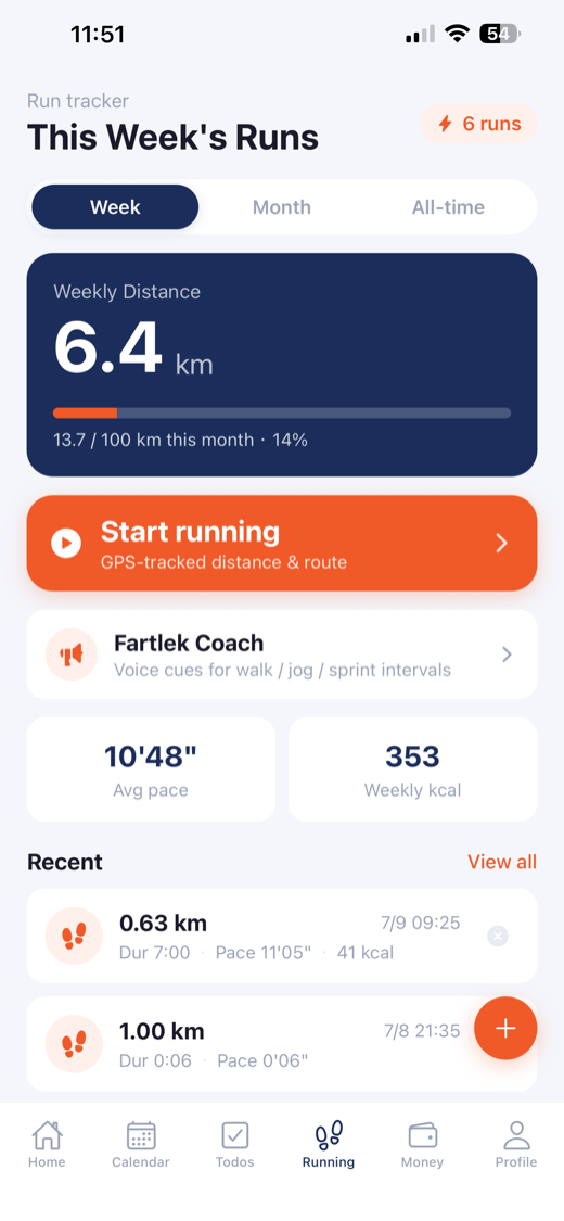 Running start